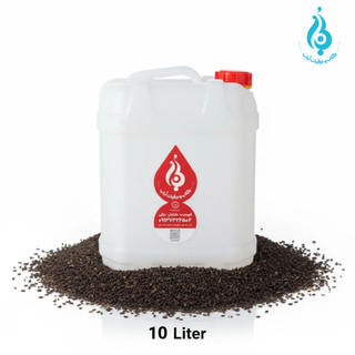 خرید گالن ۱۰ لیتری عرق زیره سیاه اصل لباب برای عطاری و درمانگاه طب سنتی | Buy 10‑L pure Black Cumin distillate by Lobab for herbal shops and clinics