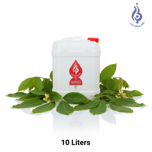 خرید گالن ۱۰ لیتری عرق برگ گردو طبیعی لباب مخصوص عطاریها و کلینیکهای طب سنتی ـ Buy 10L walnut leaf distillate by Lobab ـ for herbal shops and clinics