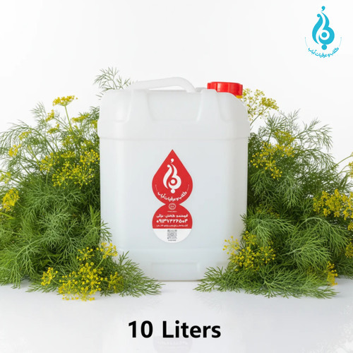خرید گالن ۱۰ لیتری عرق شوید طبیعی لباب مخصوص عطاریها و کلینیکهای طب سنتی ـ Buy 10L dill distillate by Lobab ـ for herbal clinics